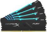 HyperX Fury RGB 128GB C15 2400MHz (4x32GB Kit) $386.31 + $9.31 Delivery @ Amazon US via AU
