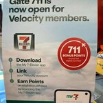Bonus 711 Velocity Frequent Flyer Points on Your First Eligible Purchase In-Store @ 7-Eleven via App