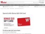 Westfield, Spend $150/ $120 Get $20 Gift Card