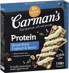 Carman's Gourmet Protein Bar Greek Style Yoghurt & Berry, 5 $3.15 ($2.84 S&S) + Delivery ($0 with Prime/ $39 Spend) @ Amazon AU