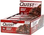 [Back Order] Quest Chocolate Brownie Protein Bars 12x 60g $9.48 + Delivery ($0 with Prime/ $39 Spend) @ Amazon AU