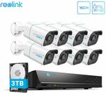 Reolink RLK16-810B8-A 4K NVR Kit PoE 3TB HDD 8MP UHD Bullet US$730.90 (~A$972.73) Delivered AU Stock @ Reolink AliExpress