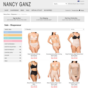 Shapewear Sale from $10 & Free Shipping @ Nancy Ganz - OzBargain