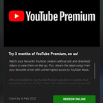 Youtube Premium 3 Month Trial Free @ Xbox Game Pass Ultimate Perks