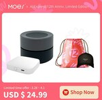 MOES Zigbee/Bluetooth/Tuya Gateway + Zigbee/Tuya Smart Knob + AE Hat & Bag US$25.21 (~A$33.69) Shipped @ MOES Online AliExpress