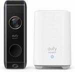 [Prime] Eufy Video Dual CAM 2K Doorbell (Battery & Home Base 2) $323 Delivered @ Amazon AU