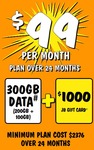 Telstra Mobile 200GB+100GB Monthly Data for $99/Month over 24 Months + Bonus $1000 JB Gift Card (New Port-in Only) @ JB Hi-Fi