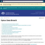 Free Replacement of Passport for Eligible Optus Data Breach Customers @ Australian Department of Foreign Affairs and Trade
