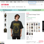 Oversized Vintage T-Shirt (2 Styles Only) 2 for $7.50 + $3 C&C ($0 with $35 Order) /+ $7 Delivery ($0 with $60 Order) @ CottonOn