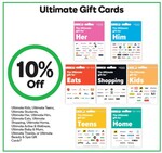10% off Ultimate Gift Cards (Excluding Ultimate Everyone) @ Woolworths (in-Store Only)