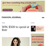 Win $500 to Spend at Rntr from Fashion Journal