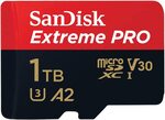 SanDisk Extreme PRO microSDXC (up to 200MB/s) 1TB $248.69, 512GB $115.53, 256GB $58.67 Delivered @ Amazon AU