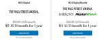 Wall Street Journal Online: A$2.20 Per Month (Inc GST) for First 12 Months (Was A$15.39 Per Month), Unsubscribe Any Time