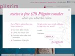 Pilgrim - $20 off Any Full Priced Item When You Subscribe to Our News Letter + Free Shipping