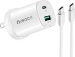 Iwoco 30W 2-Port Gan Wall Fast Charger Included USB C Cable $9.59 + Delivery ($0 with Prime/ $39 Spend) @ Iwoco Direct Amazon