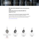 [Pre Order] 50% off Darto Carbon Steel Pans + US$15 Delivery (1 Unit Per Person, Ships 9/2023) @ Darto International, Argentina