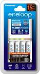 Panasonic Eneloop Quick Charger with 4x 2000mAh AA Eneloop Batteries $44.10 Delivered @ digiDirect eBay