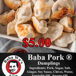 [NSW] 16 Pieces of Baba Pork Dumplings for $5 (Originally $8.80) @ Surry Hills Dumplings by Baba Wu