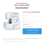 Win a Janome 8004D Overlocker from Sew Much Easier