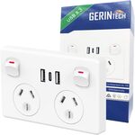 Gerintech Double Power Point Outlet 10A with USB A & C Charger 5V 3.6a $18.99 + Post ($0 Prime/ $59 Spend) @ Gerintech AmazonU