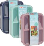 Decor Go Bento Triplesplit Lunch Box, 1.4L $5.95 + Delivery ($0 with Prime/ $59 Spend) @ Amazon AU (OOS) / $7 @ Woolworths