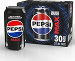 [Prime] Pepsi, Pepsi Max, Solo, Sunkist, Schweppes Lemonade, Mountain Dew (30 x 375ml) $23 ($20.70 S&S) Delivered @ Amazon AU
