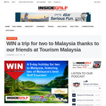 Win a 5-Day Trip for 2 to Malaysia from Inside Golf