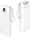 [Prime] VRURC 10000mAh Power Bank (White) with 4 Built-in Cables $15.39 Delivered @ VRURC-AU Amazon AU