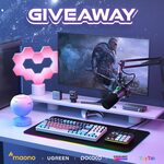 Win 1 of 3 Microphone + Keyboard + Lighting + Powerbank/Charger Prizes from Maono + Ugreen + Cololight + Pococostore + Keytok