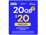 Catch Connect 20GB 90-Day Prepaid Mobile SIM Plan $20 (Was $40) Delivered @ Catch (New Services)