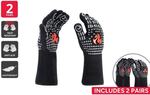 [Kogan First] Heat Resistant Oven and BBQ Gloves (2 Pairs) $9.99 Delivered @ Kogan