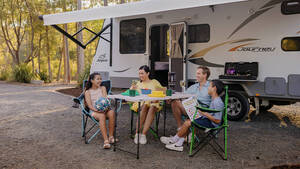 Village Roadshow 2-Day Pass for 4 People, Van/Camp Site + Buffet Breakfast $159/Night* @ Paradise Country Farmstay (Gold Coast)