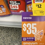 [NSW] amaysim $35 Starter Pack with 60GB Data, Unlimited National Call & Text $12 (Was $35) @ Coles, Richmond