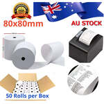 [VIC] 50 Rolls of 80x80mm Thermal Paper Rolls $56 (RRP $69) + Delivery ($0 VIC C&C/ to MEL Metro with $130 Order) @ RUNTOP