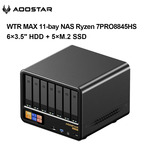 AOOSTAR WTR MAX 11 Bay NAS (AMD PRO 8845HS, DDR5, 6x 3.5", 5x M.2 NVMe, OCuLink) US$634.84 (~A$979.54) Del @ Aoostar AliExpress
