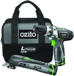 Ozito Lithium Ion 12v Multi-Tool & Drill Pack $75! - Bunnings