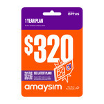 amaysim: 12-month SIM/eSIM with 320GB $199 (Stack with $39 Cashback @ TopCashback AU)