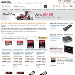 Up to 60% off SanDisk Memory at Amazon, 32GB $20 64GB $42 MicroSD, 64GB ExtremeSDHC 45MB/s $58US
