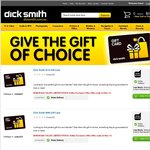 Dick Smith Gift Cards - Pay $200 for $220 Card OR $500 for $550 Card (Delivered). Online Only