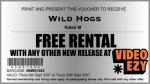 Get Wild Hogs FREE With Any Other New Release Rental - At Video Ezy!