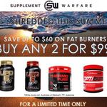 Up to $60 off on Fatburners, Buy Any 2 for $99 in-Store @ Supplement Warfare (SA Only)