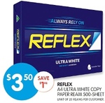 Reflex A4 Ultra White Copy Paper Ream 500-Sheet $3.50 (Save $1.46) @ BigW 16/01