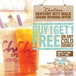 BOGOF Ice Drink @Chatime Century City Walk, Glen Waverley 7-11 Feb