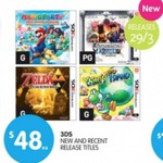 3DS Professor Layton vs Phoenix Wright, Zelda Link Between Worlds, Yoshi's Island $48 @ BIG W