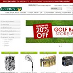 Golf Box - Minimum 20% off Clothes, Gloves, Shoes, Accessories, Bags - Free Delivery