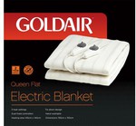 Goldair Flat Electric Blanket - Queen Size [GST-Q] $29 @ HN