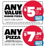 Online Only? Domino's Mega Week Deal Value Range Pizza for $5.95 Pickup*