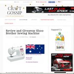 Win a Brother Sewing Machine SL500 from Craft Gossip