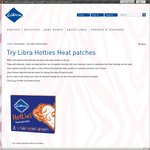 2 X Libra Hotties Heat Patches Sample FREE @ Libra Official Site