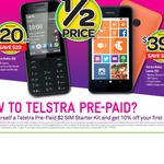 [Woolworths] Telstra Prepaid - 10% off First Recharge on $2 SIM Starter Kit